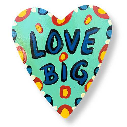BeBo 12"x14" Love Big Painted Heart WP6130